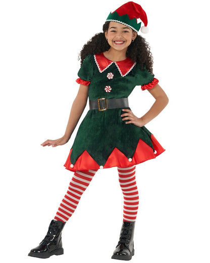 Workshop Elf Dress Green Girls Costume