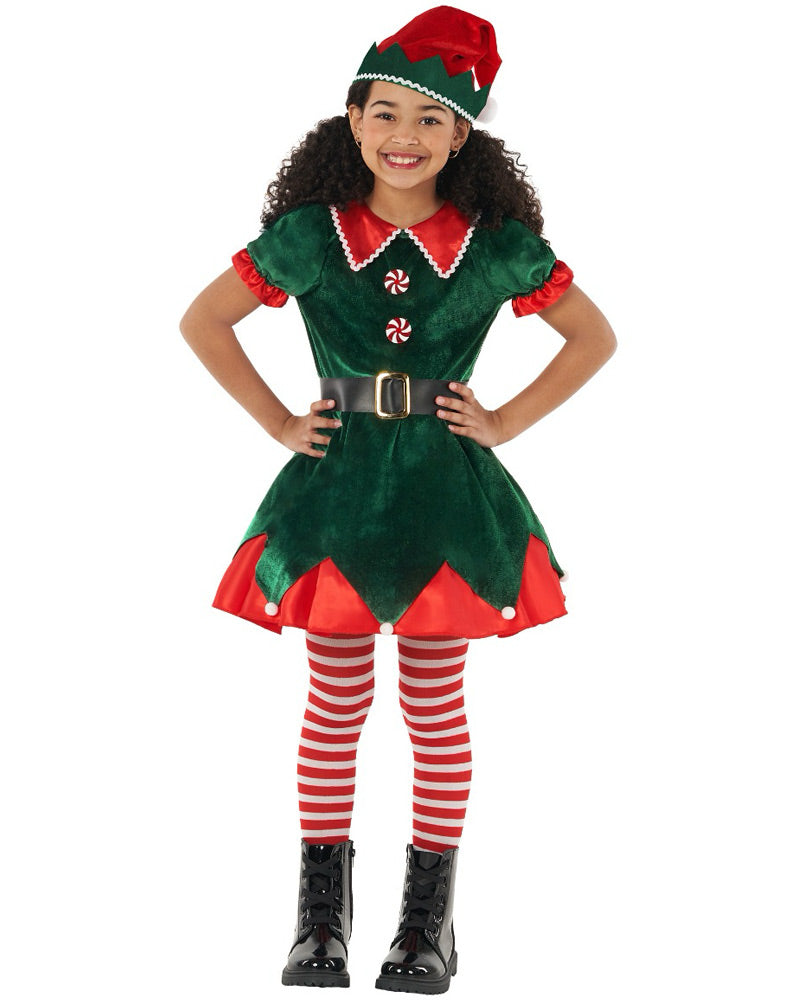 Workshop Elf Dress Green Girls Costume