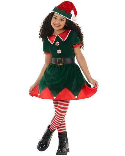 Workshop Elf Dress Green Girls Costume