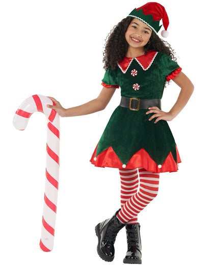 Workshop Elf Dress Green Girls Costume
