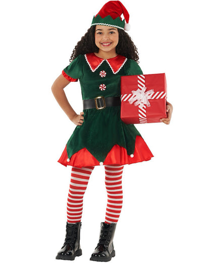 Workshop Elf Dress Green Girls Costume