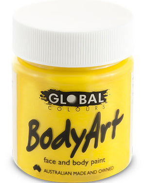 Yellow Face and Body Paint Tub 45ml