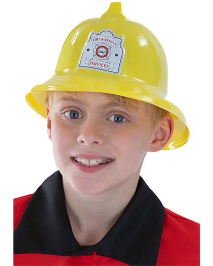 Yellow Fire Fighter Kids Hat