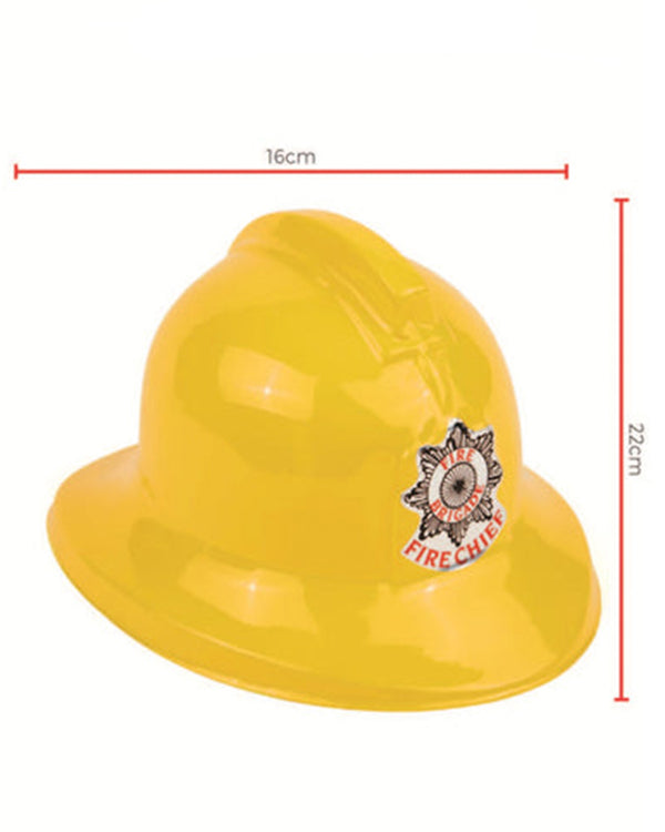 Yellow Fire Fighter Kids Hat
