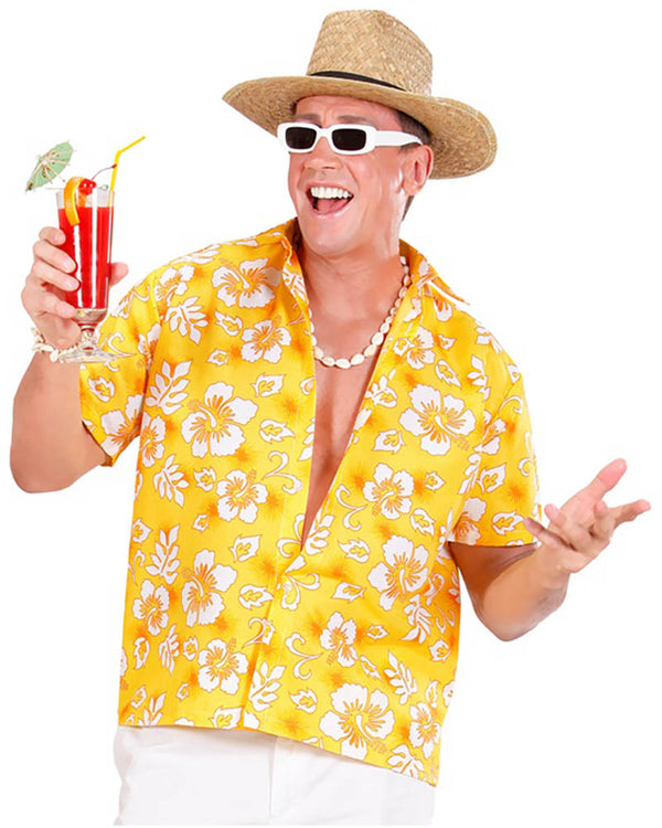 Yellow Hawaiian Mens Shirt