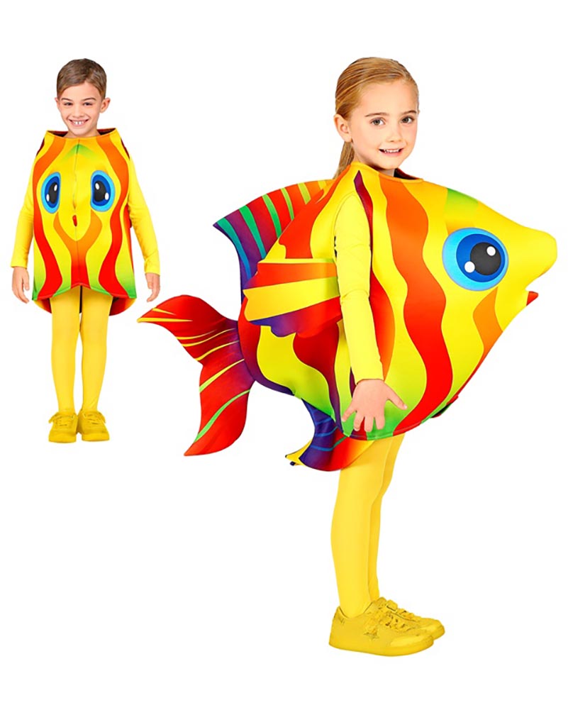Yellow Tropical Fish Kids Costume