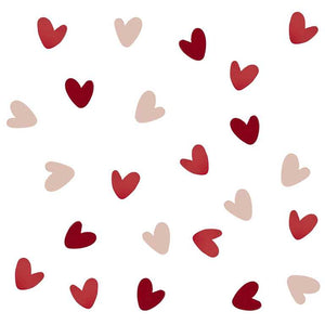 You and Me Pink and Red Hearts Paper Confetti 13g