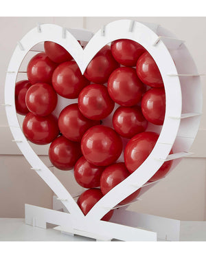 You and Me Heart Shaped Balloon Mosaic Stand