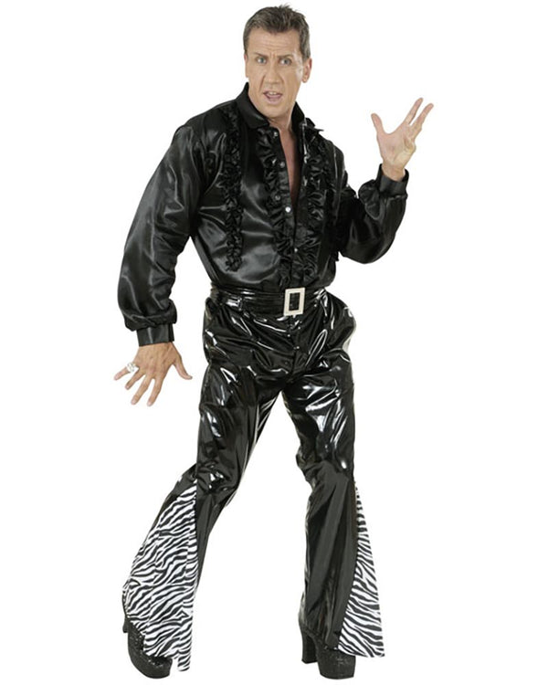 Zebra Bell Bottom Mens Pants