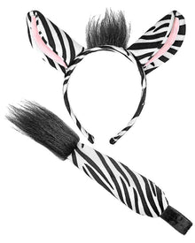 Zebra Ears and Tail Set