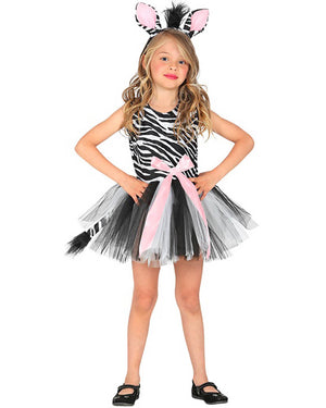 Zebra Tutu Girls Costume