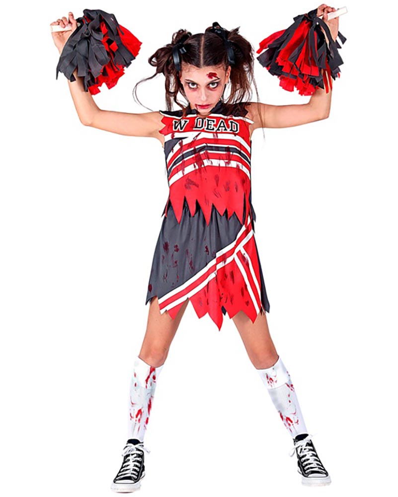 Zombie Cheerleader Girls and Teens Costume