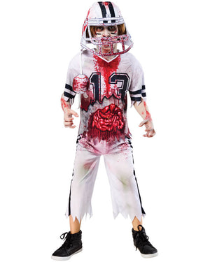 Undead Zombie Football Player Boys Costume