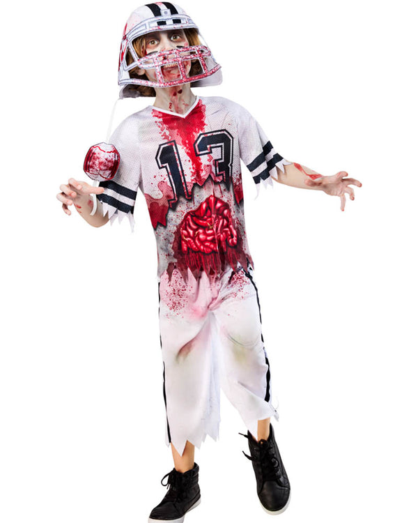 Undead Zombie Football Player Boys Costume