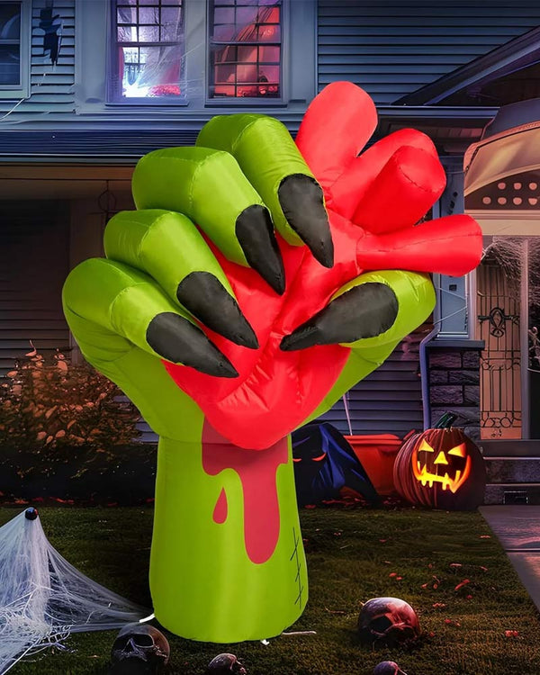 Zombie Hand with Pumping Heart Inflatable Decoration 1.5m