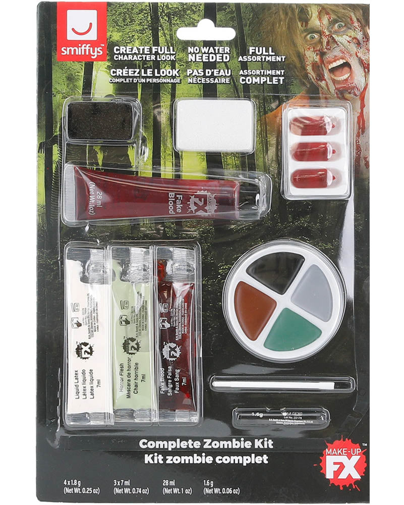 Zombie Latex And Face Paint Kit