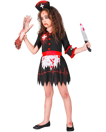 Horror Zombie Nurse Girls Costume
