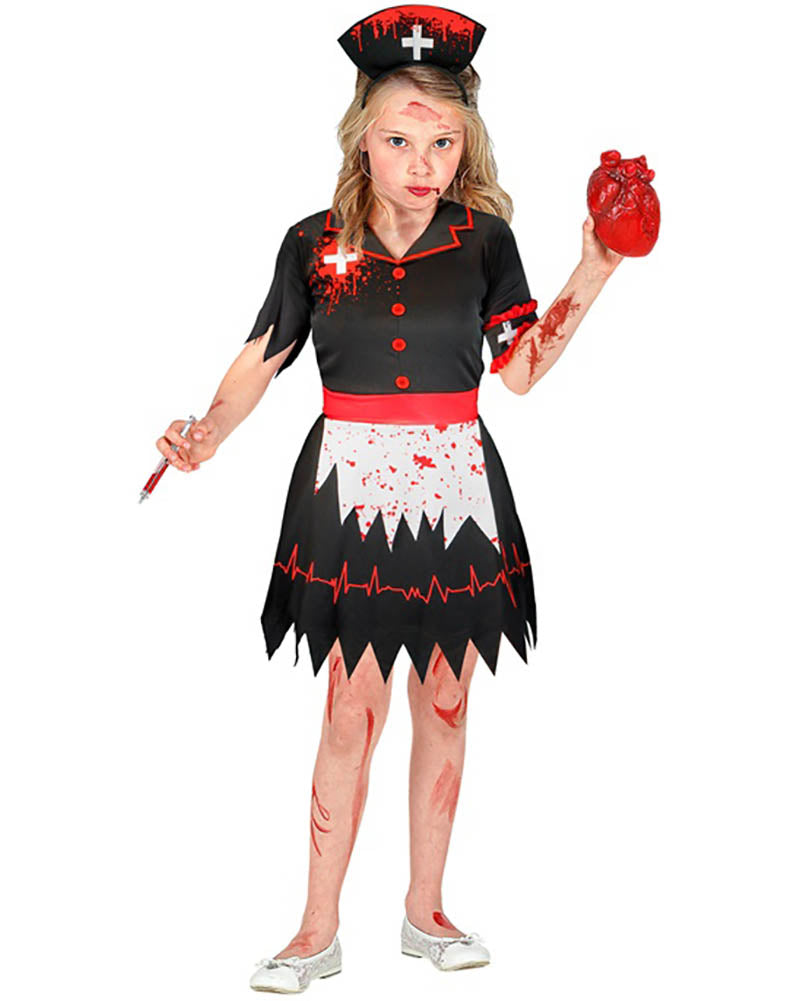 Horror Zombie Nurse Girls Costume
