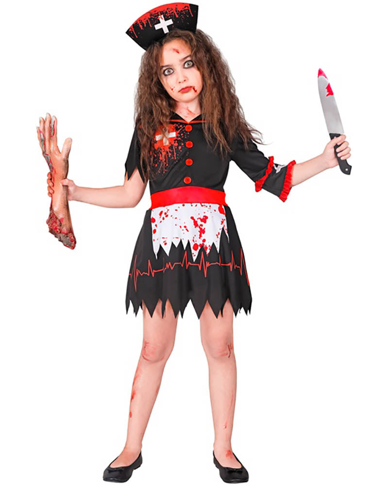 Horror Zombie Nurse Girls Costume