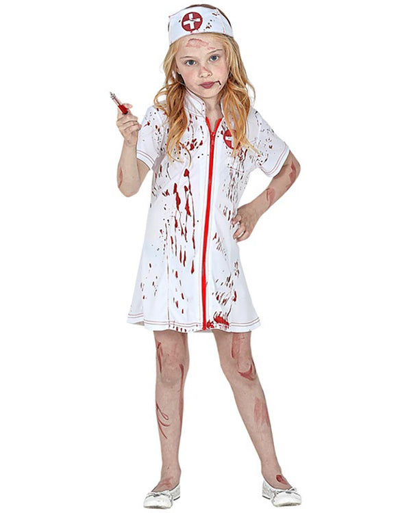 Bloody Zombie Nurse Girls Costume