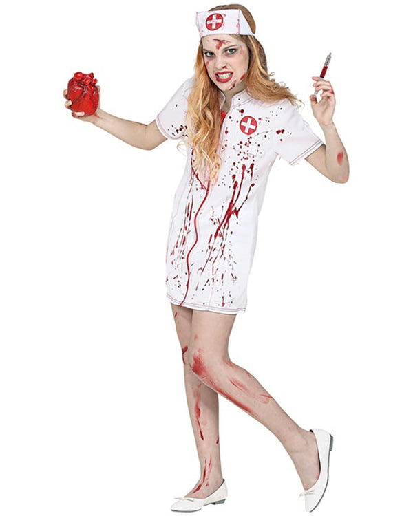 Bloody Zombie Nurse Girls Costume