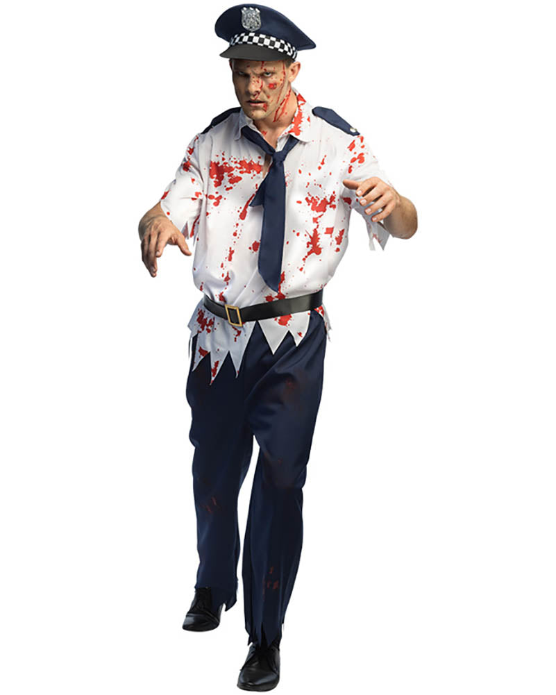 Zombie Police Walker Mens Halloween Costume