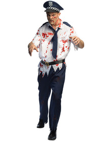 Zombie Police Walker Mens Halloween Costume