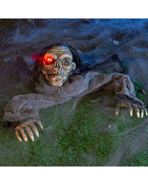 Zombie with Decayed Face Groundbreaker Animatronic