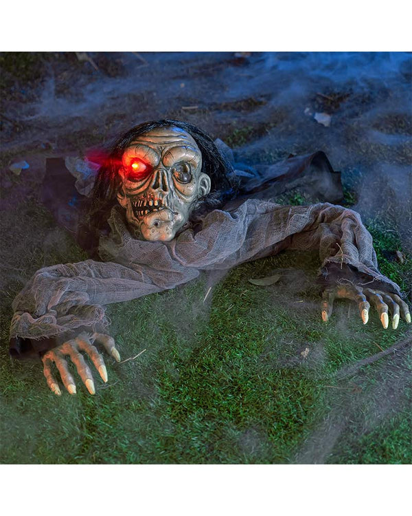 Zombie with Decayed Face Groundbreaker Animatronic