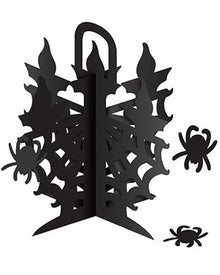 Candelabra Centrepiece with Spiders For Halloween