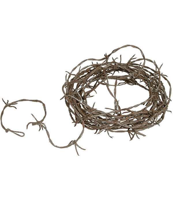 Plastic Rusty Barbed Wire Garland