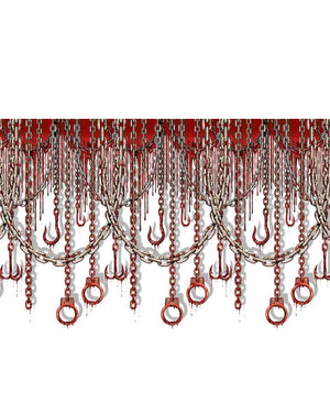 Bloody Chain and Hooks Backdrop 9m