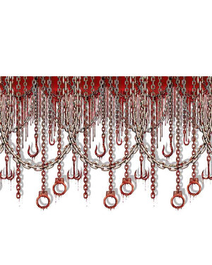 Bloody Chain and Hooks Backdrop 9m