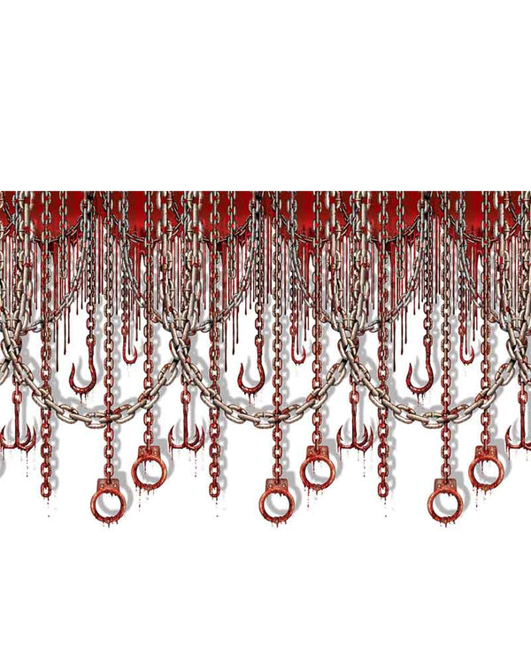 Bloody Chain and Hooks Backdrop 9m