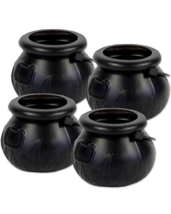 Miniature Black Cauldrons Pack of 4
