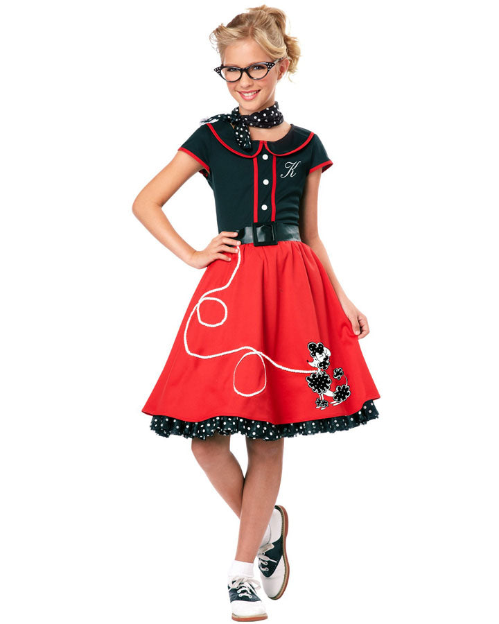 50s Red Sweetheart Girls Costume