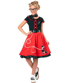 50s Red Sweetheart Girls Costume