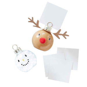 Christmas Reindeer and Snowman Place Card Holders
