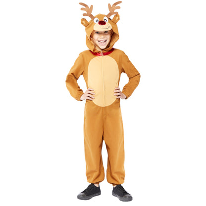 Reindeer Jumpsuit Kids Christmas Costume 3-4 Years