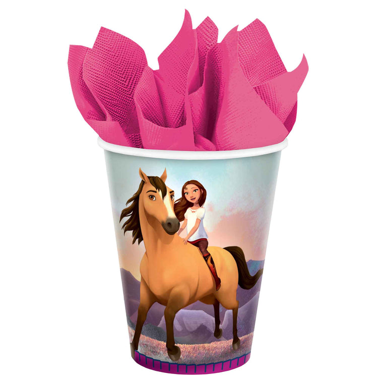 Spirit Riding Free 9oz / 266ml Paper Cups Pack of 8