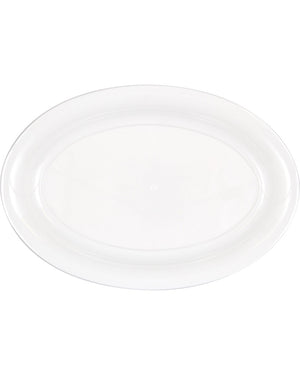 White 40cm Oval Tray