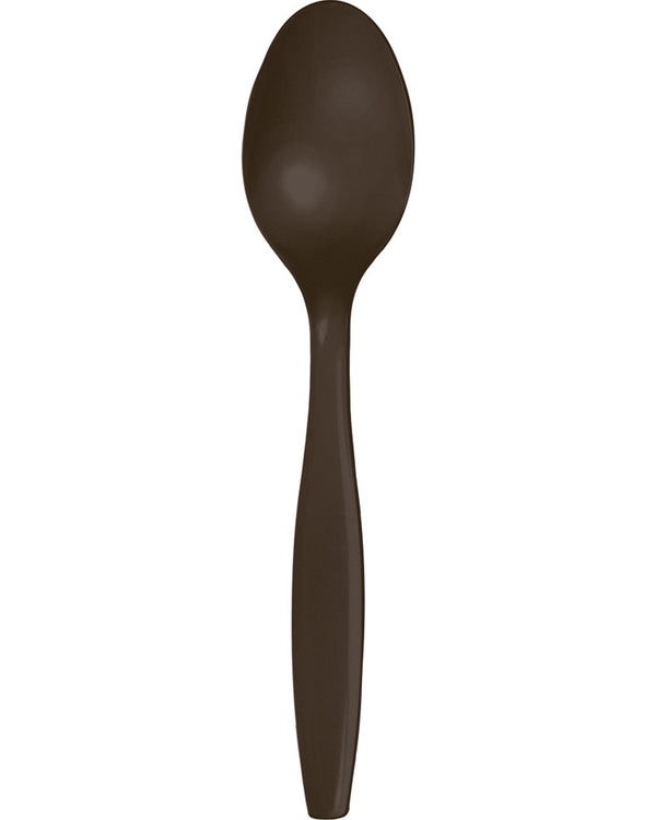 Chocolate Brown Premium Spoons Pack of 24