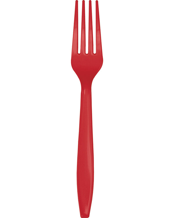 Classic Red Premium Forks Pack of 24