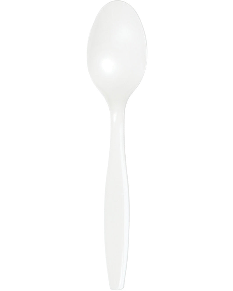 White Premium Spoons Pack of 24