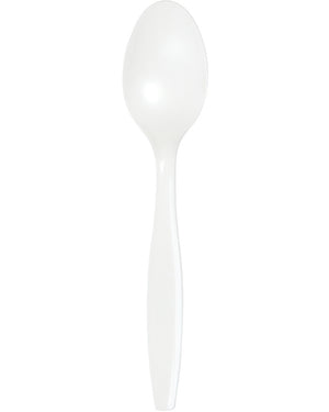 White Premium Spoons Pack of 24