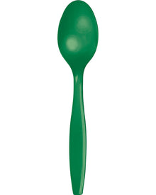 Christmas Emerald Green Premium Spoons Pack of 24