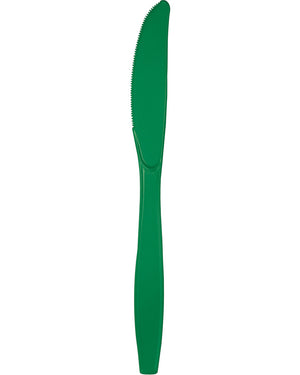Christmas Emerald Green Premium Knives Pack of 24