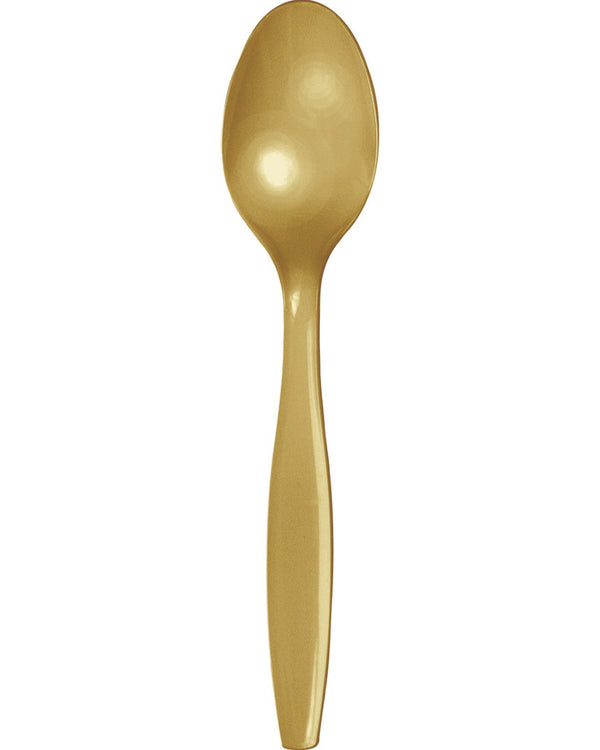 Glittering Gold Premium Spoons Pack of 24