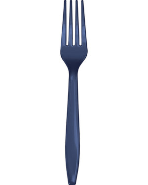 Navy Premium Forks Pack of 24
