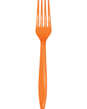 Sunkissed Orange Premium Forks Pack of 24